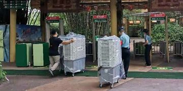 移動(dòng)式冷風(fēng)機(jī)為長隆樂園提供戶外場所的降溫解決方案